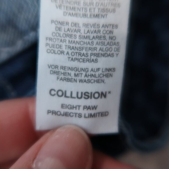 ASOS Collusion Womens 005 Straight Jeans Denim Blue Pants 26 - Picture 16 of 17